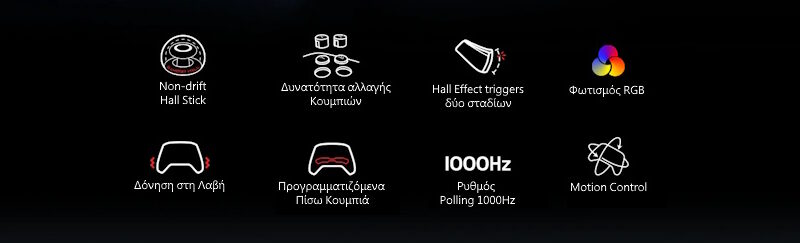GameSir Super Nova Multiplatform Controller (Bluetooth/USB-C/Ασύρματο) (PC/Switch/iOS/Android) Nightfall Blue