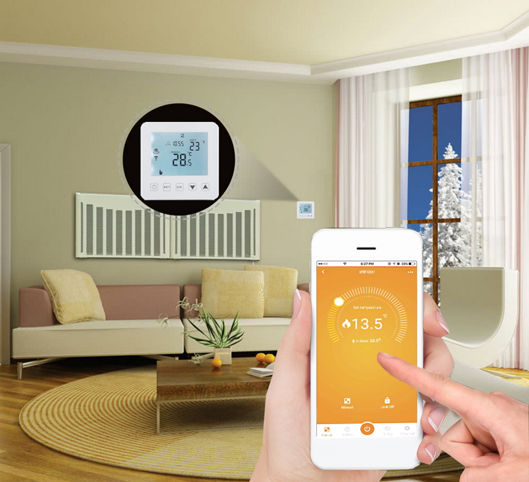 Hysen HY08WE-4-WIFI Έξυπνος Θερμοστάτης καλοριφέρ Smart WiFi & Internet control (WH) Hysen HY08WE-4-WIFI Έξυπνος Θερμοστάτης καλοριφέρ Smart WiFi & Internet control (WH)