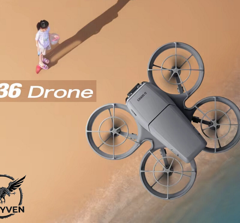Alternative view of Drayven D36 – Mini Drone με κάμερα και WiFi, Λειτουργία Hover & Προστατευτικά Έλικα (Μαύρο)