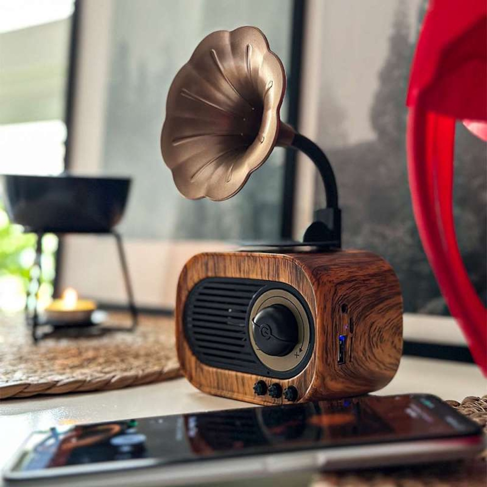 Old Street Audio AS70 Old-school Bluetooth Ηχείο Ξύλινο (5W/Μπαταρία 1200mAh/Bluetooth 5.4/FM Radio/USB/TF/AUX/TWS)