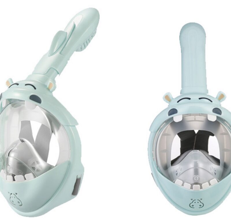 Thenice KF-4  Παιδική Μάσκα Θαλάσσης Ιπποποταμάκι Full Face Snorkel Mask (XS/S) - Image 3