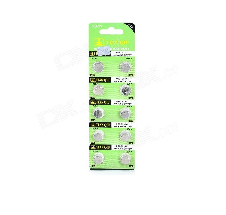 Αλκαλικές μπαταρίες - AG9/936A - 1.55V - 10pcs - 681095 Αλκαλικές μπαταρίες - AG9/936A - 1.55V - 10pcs - 681095
