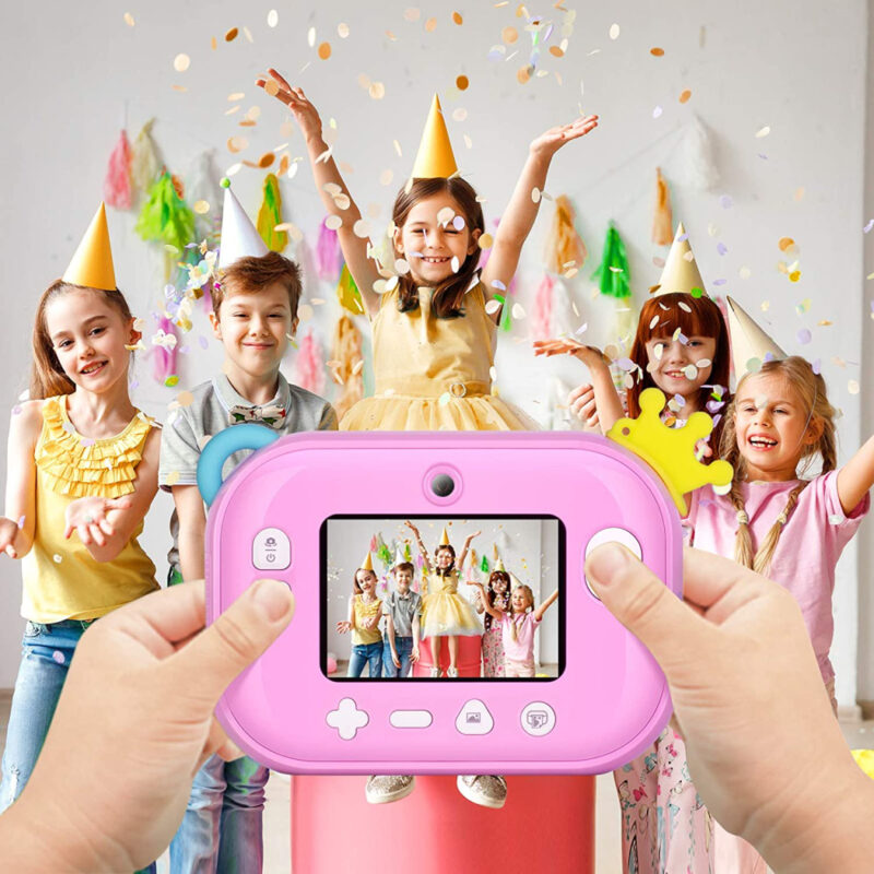 Skysonic Instant Kids Camera με θερμικό εκτυπωτή και εφαρμογή WiFi (Ροζ Φλαμίνγκο) - Image 5