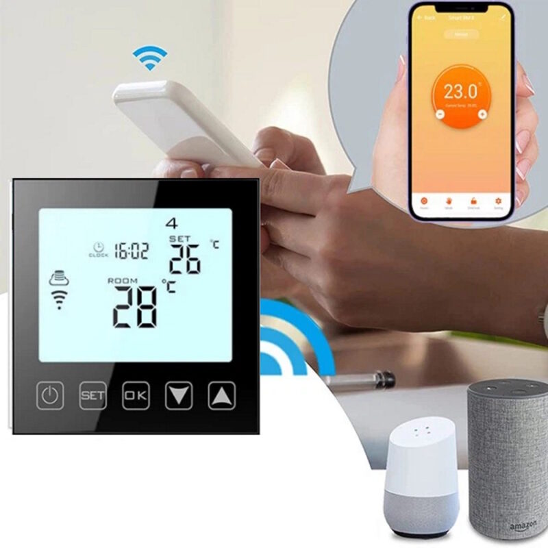 Hysen HY603 Ψηφιακός Θερμοστάτης Smart WIFI για Αέριο/Πετρέλαιο (Οθόνη Αφής/Φωνητικές Εντολές/Εφαρμογή) White Hysen HY603 Ψηφιακός Θερμοστάτης Smart WIFI για Αέριο/Πετρέλαιο (Οθόνη Αφής/Φωνητικές Εντολές/Εφαρμογή) White