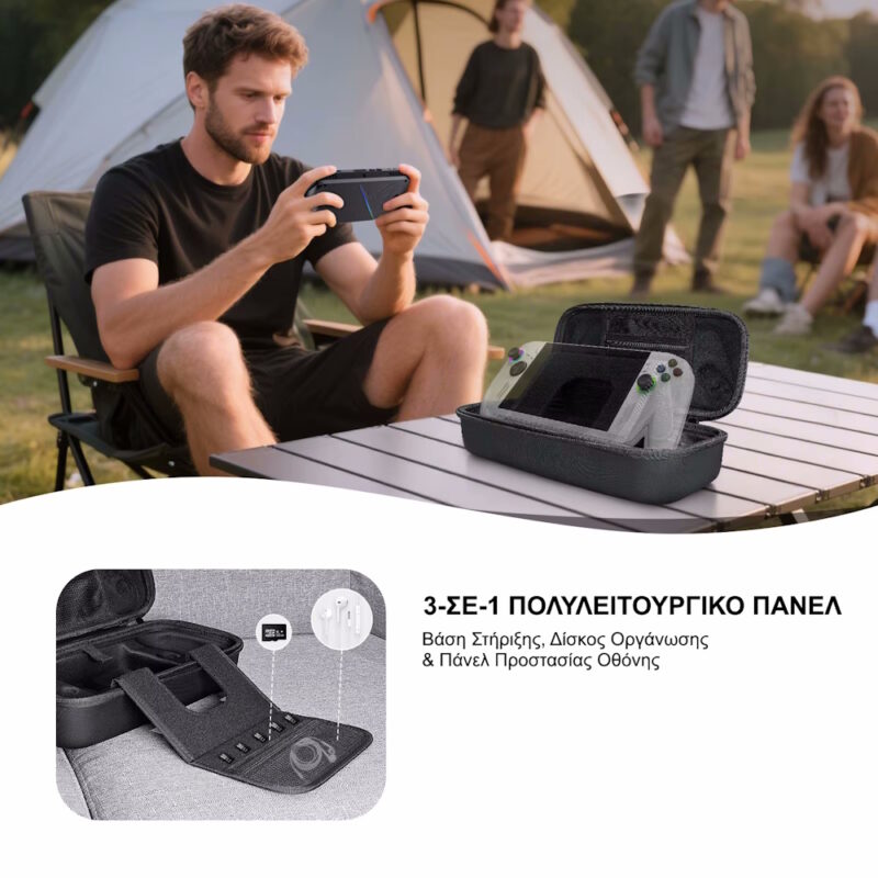 Ανθεκτική Θήκη Προστασίας PU/EVA για Asus ROG Ally / Ally X με Θέσεις SD & Αξεσουάρ JYS-X152