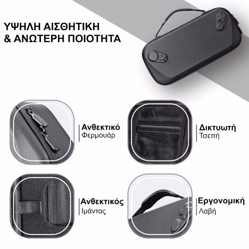 Ανθεκτική Θήκη Προστασίας PU/EVA για Asus ROG Ally / Ally X με Θέσεις SD & Αξεσουάρ JYS-X152