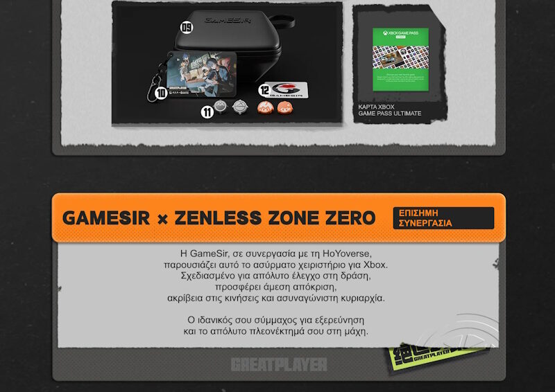Alternative view of GameSir G7 Pro Zenless Zone Zero Edition Gamepad Gamepad Τριπλής Σύνδεσης Xbox/PC/Android (2.4GHz/Wired/Bluetooth) με Hall Effect, Gyro & Βάση Φόρτισης