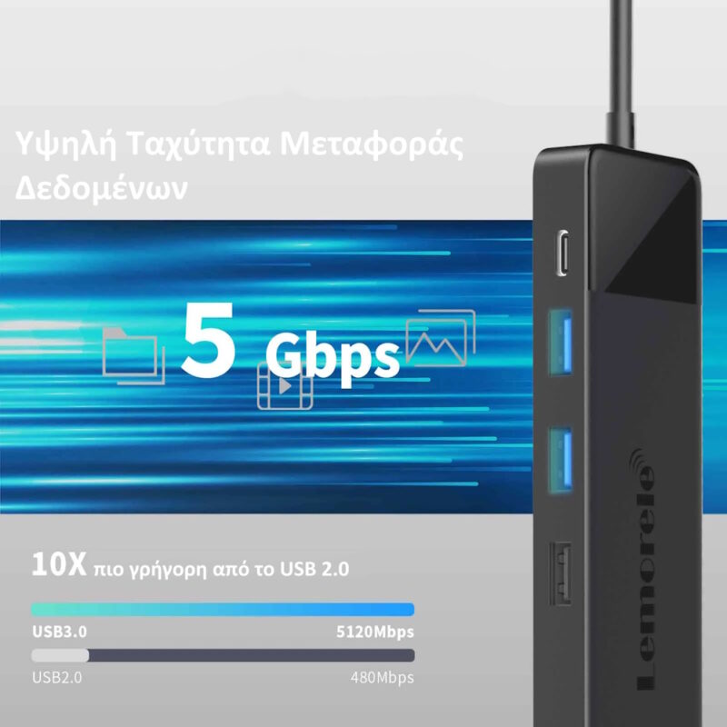 Alternative view of Lemorele TC100 Docking Station 13-σε-1 USB-C Hub με Dual 4K HDMI, VGA, PD 100W, Ethernet, SD/TF & Audio για Laptop / MacBook / Surface