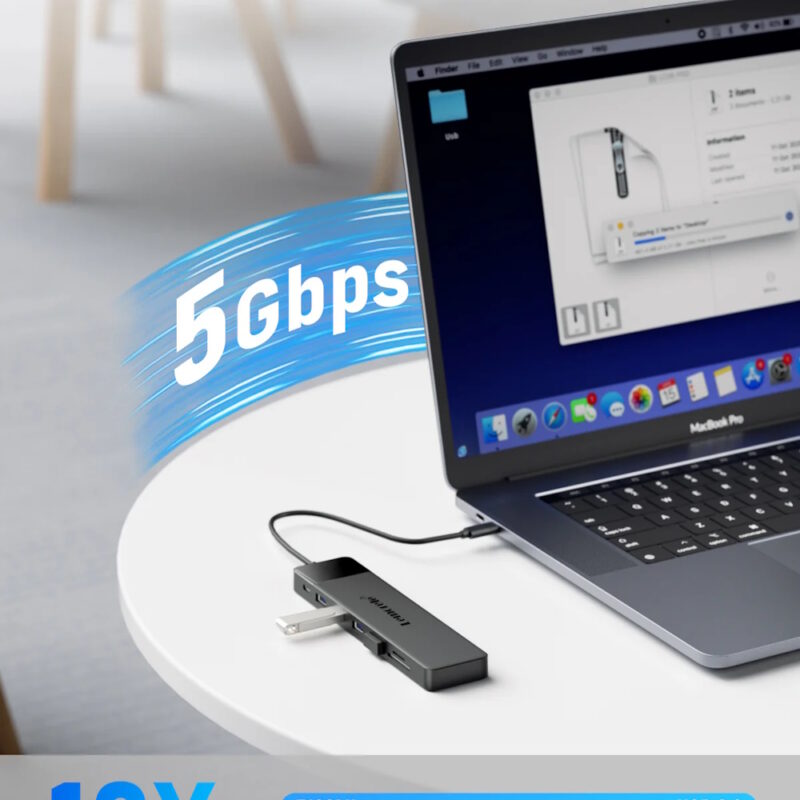 Alternative view of Lemorele TC200 Docking Station 13-σε-1 USB-C Hub για MacBook Pro / Air με Dual 4K HDMI, VGA, PD 100W, SD/TF & Audio Jack