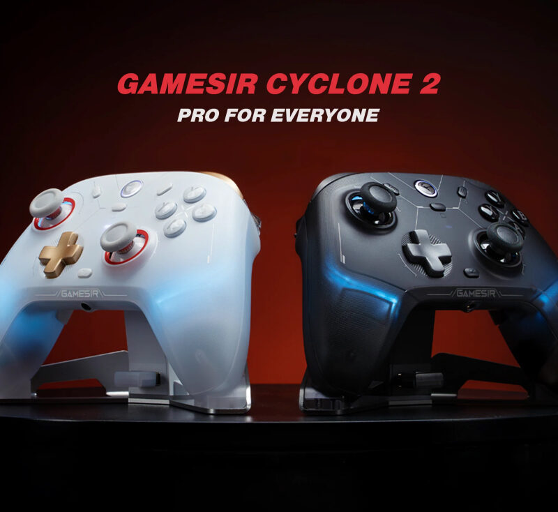 Alternative view of GameSir Cyclone 2 Multiplatform Controller Charging St. Edition (Bluetooth/USB-C/Ασύρματο) (PC/Switch/iOS/Android) Phantom Black
