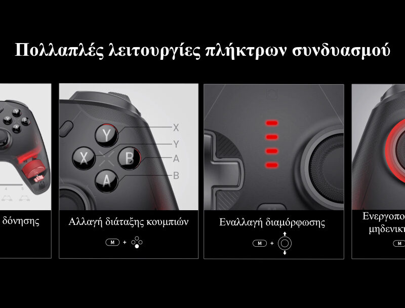 GameSir Cyclone 2 Multiplatform Controller Charging St. Edition (Bluetooth/USB-C/Ασύρματο) (PC/Switch/iOS/Android) Phantom Black GameSir Cyclone 2 Multiplatform Controller Charging St. Edition (Bluetooth/USB-C/Ασύρματο) (PC/Switch/iOS/Android) Phantom Black