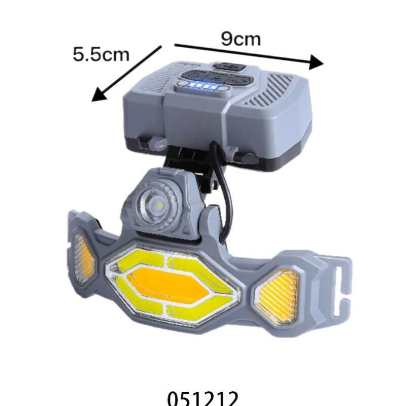 Alternative view of Φακός κεφαλής LED με ηλιακό πάνελ -  T67CS - 051212