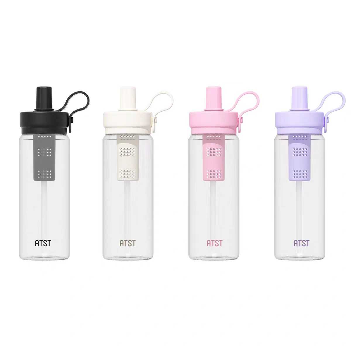 Φορητό παγούρι πλαστικό με καλαμάκι - 750ml - 413234 - Pink Φορητό παγούρι πλαστικό με καλαμάκι - 750ml - 413234 - Pink - Image 2
