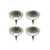 Ηλιακό φωτιστικό κήπου LED - Καρφωτό - 4pcs - 12LED - 431060
