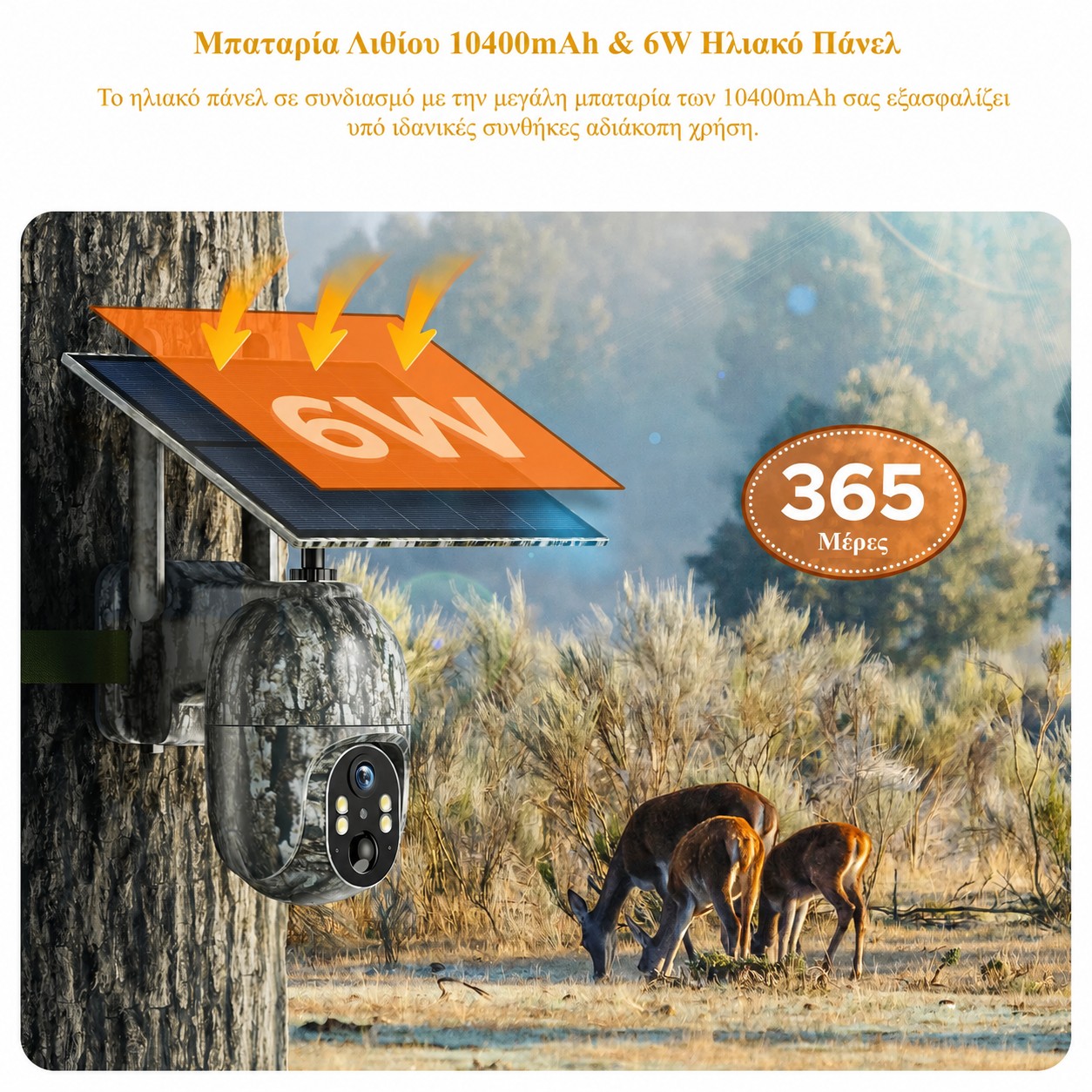 Voopeak TC27 4G Live Video με Εφαρμογή και Sun Πάνελ (Μπατ. 10400mAh/2K/Ρομποτική 355°-90°) Voopeak TC27 4G Live Video με Εφαρμογή και Sun Πάνελ (Μπατ. 10400mAh/2K/Ρομποτική 355°-90°)