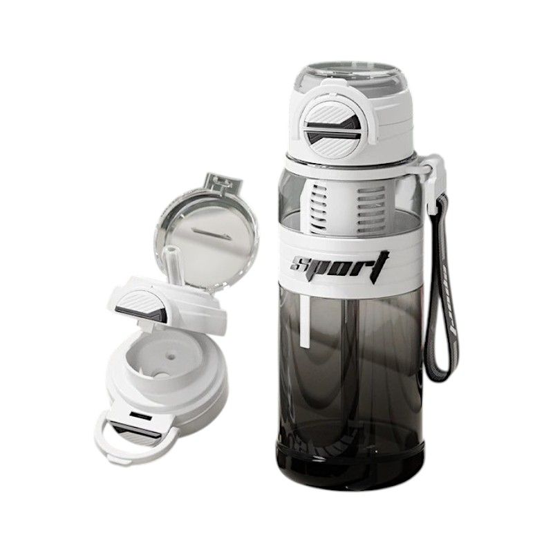 Φορητό παγούρι πλαστικό - 800ml - 616298 - White Φορητό παγούρι πλαστικό - 800ml - 616298 - White