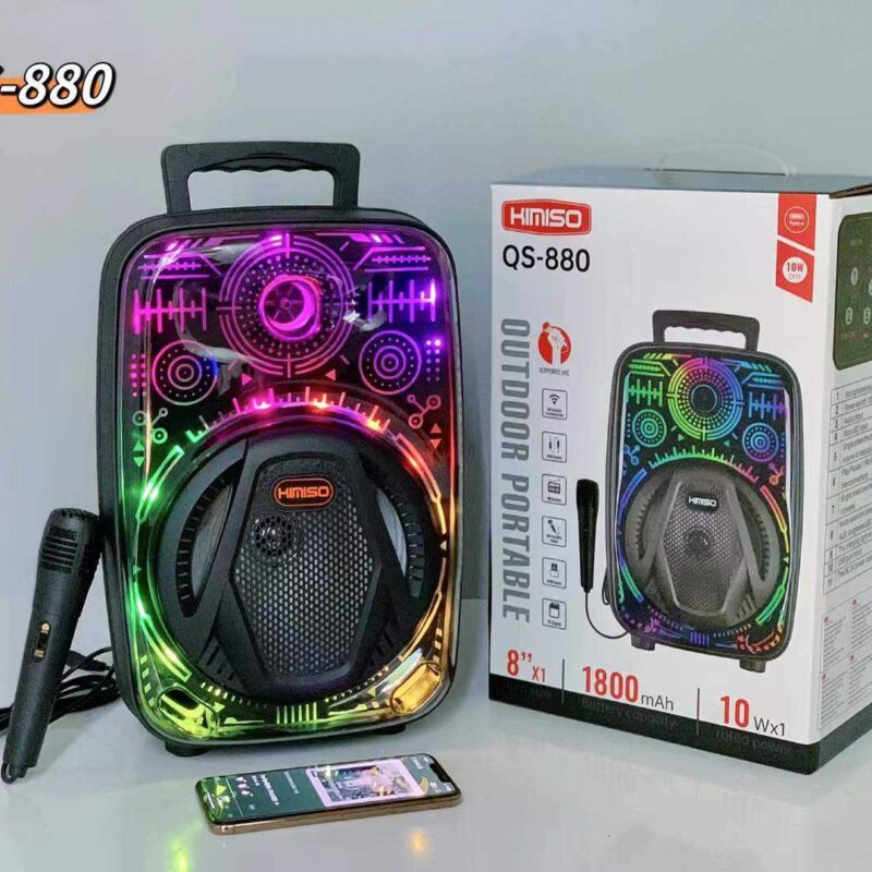 Alternative view of Φορητό ηχείο subwoofer με μικρόφωνο Karaoke - QS-880 - 260424