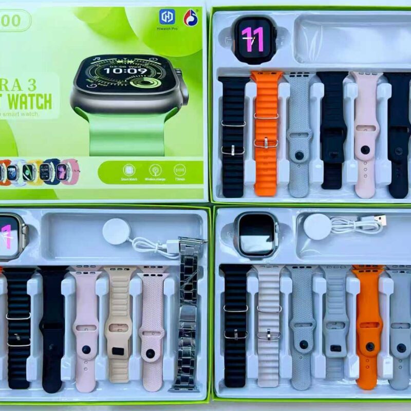 Alternative view of Σετ Smartwatch με 7 λουράκια - T5000 - 260257 - Silver