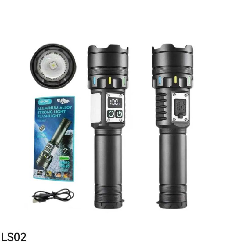 Alternative view of Επαναφορτιζόμενος φακός LED - FA-LS02-TG - 817513