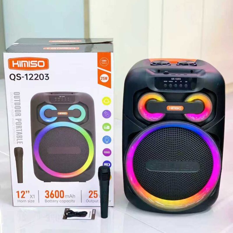 Alternative view of Φορητό ηχείο subwoofer με μικρόφωνο Karaoke - QS-12203 - 260370