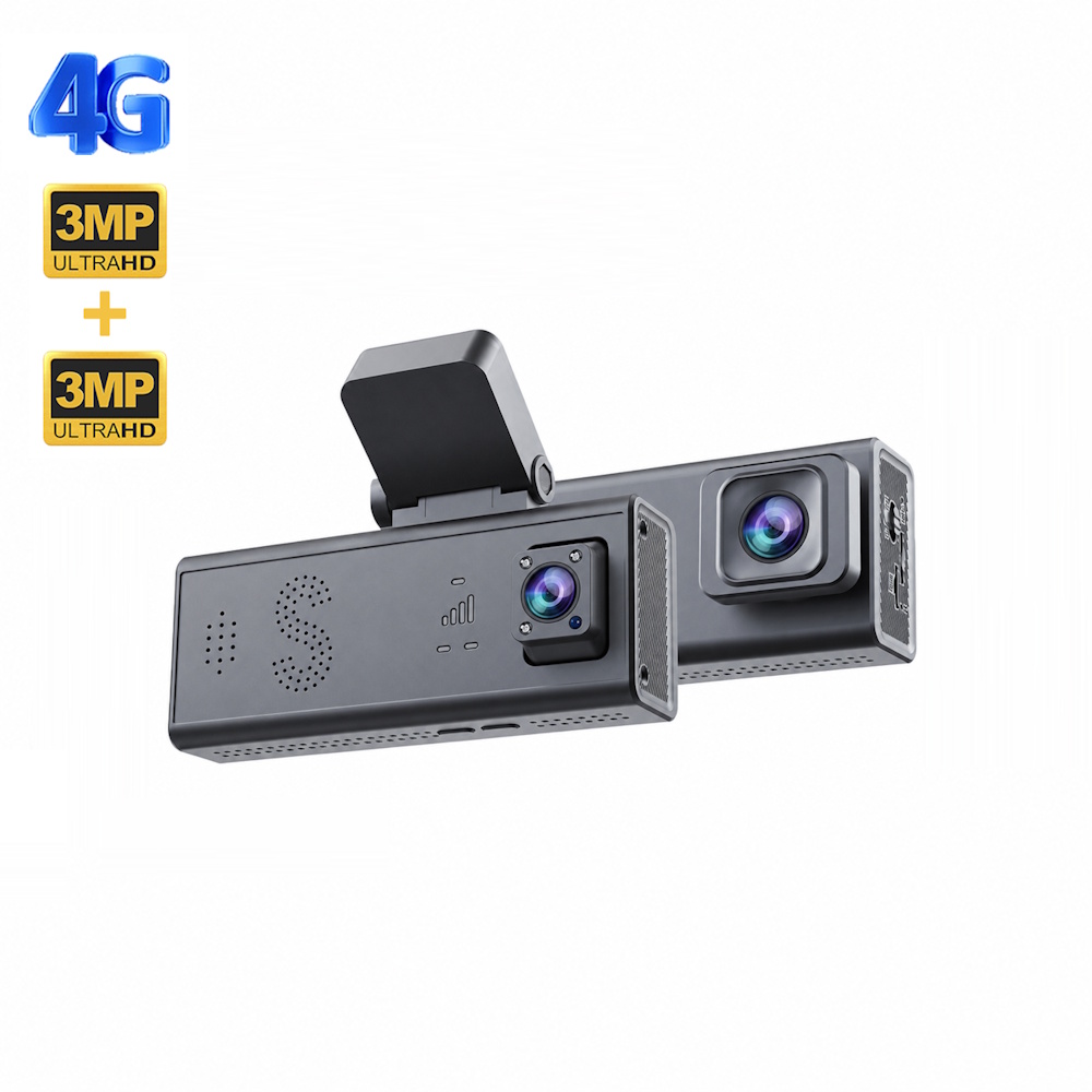 Sectec CC09 Διπλή 4G Κάμερα Ασφαλείας Αυτοκινήτου με GPS, Radar, Live Video & Ειδοποίηση Σύγκρουσης (3MP/IP65) Sectec CC09 Διπλή 4G Κάμερα Ασφαλείας Αυτοκινήτου με GPS