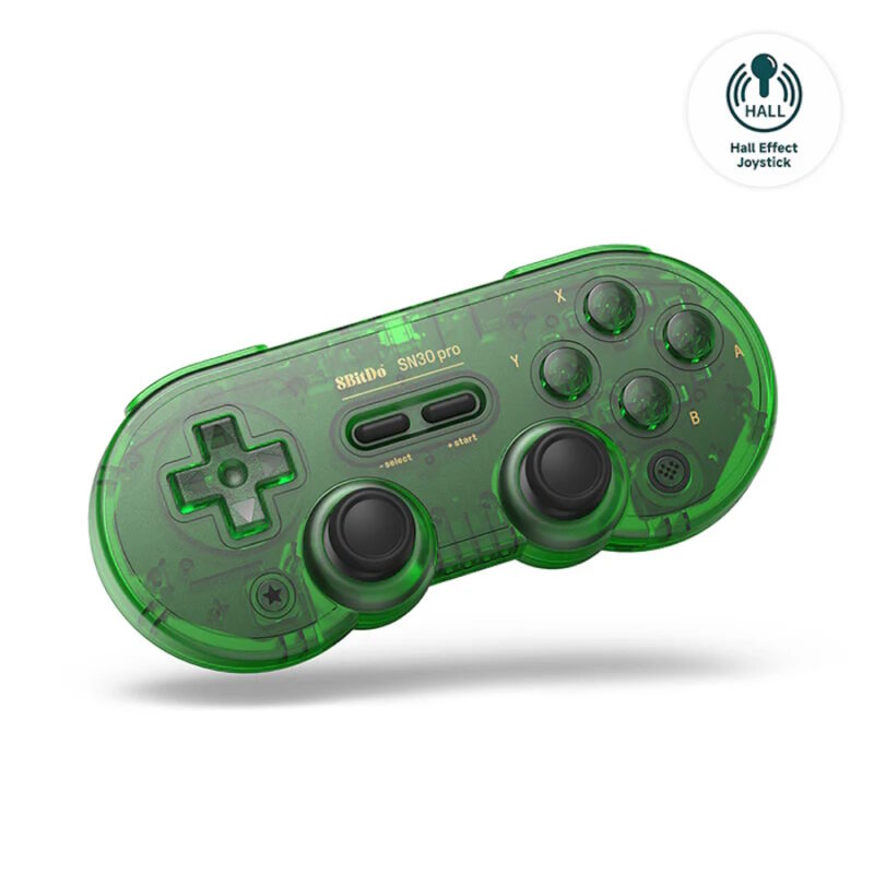 Alternative view of 8BitDo SN30 Pro Special Edition Ασύρματο & Ενσύρματο Gamepad για PC / Android / Steam Deck / Raspberry Pi (Hall Effect) - Jade Green