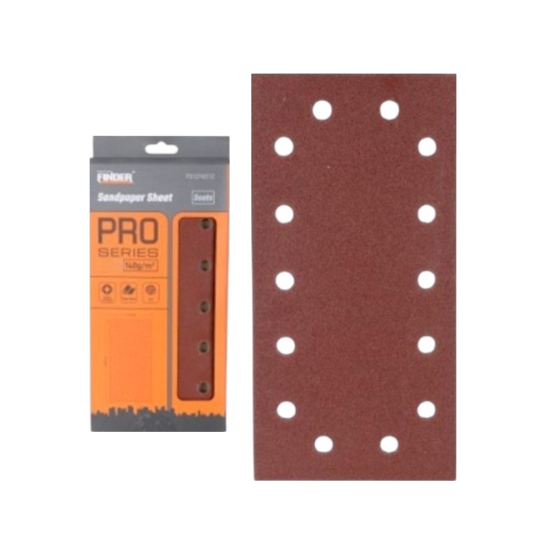 Φύλλα λείανσης για παλμικό τριβείο - 5pcs - 14holes - 115x230mm - Finder - 196245