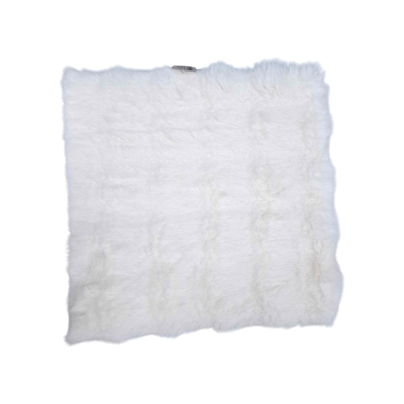 Μαξιλάρι καρέκλας γούνινο - 40x40cm - 571537 - White