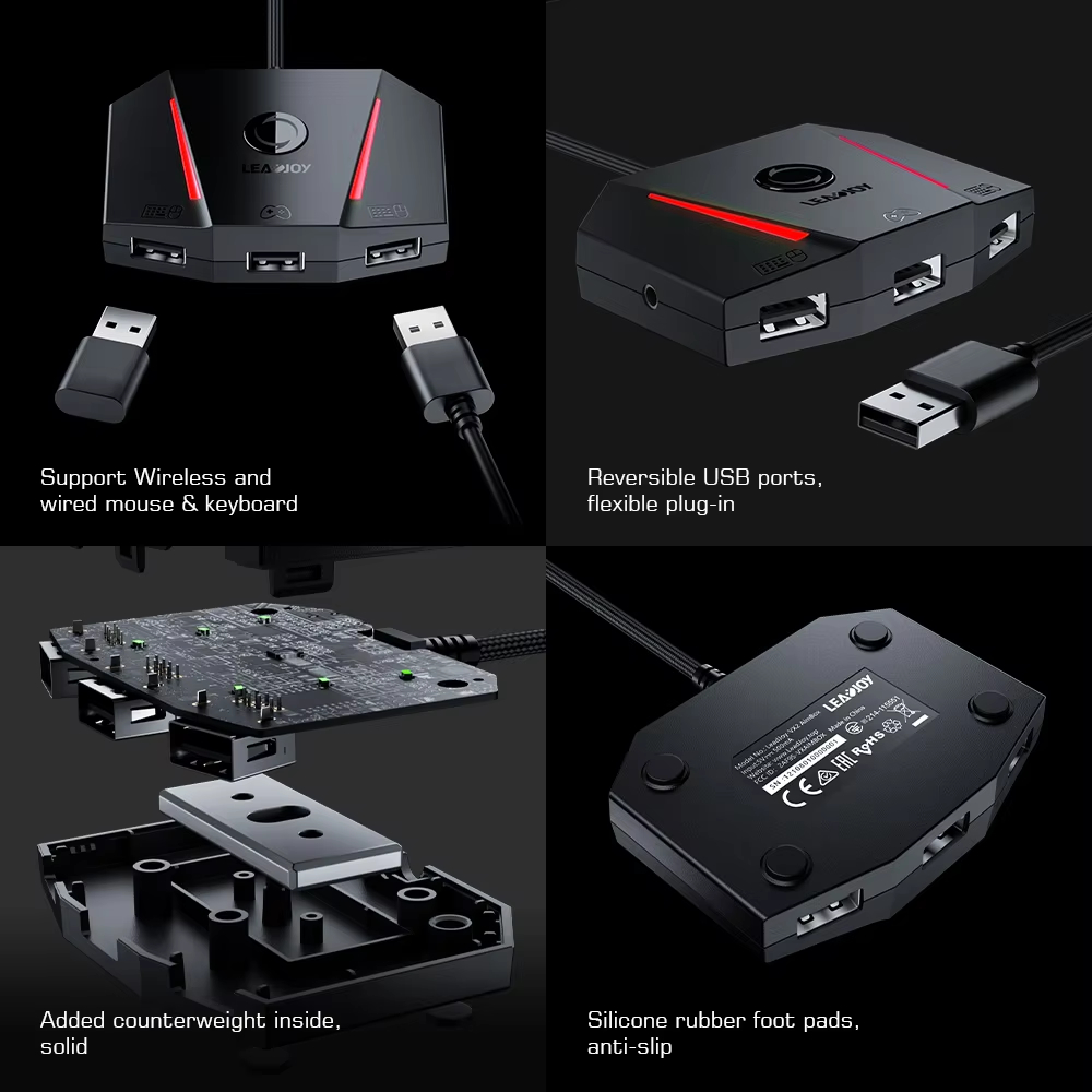 GameSir VX2 AimBox Leadjoy Console Keyboard & Mouse Adapter + Audio (PS4/Switch/XBOX Series X/S - ONE)