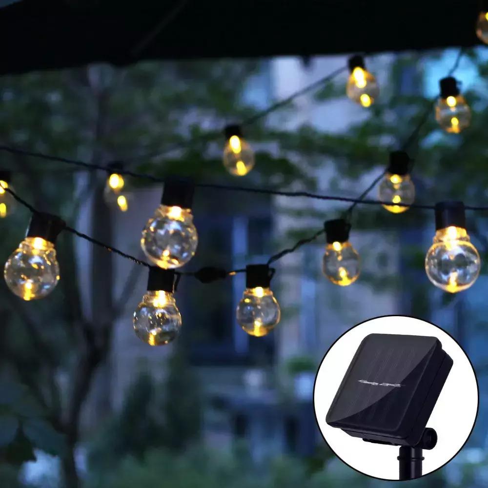 Ηλιακή γιρλάντα φωτισμού LED - 10m - 10Lamps - 152943 - Warm White Ηλιακή γιρλάντα φωτισμού LED - 10m - 10Lamps - 152943 - Warm White - Image 2