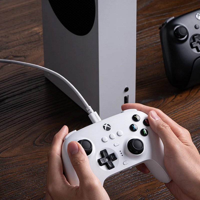 8Bitdo Ultimate 3-mode με Charging Dock (Ενσύρματο για Xbox Series X|S και One/ Ασύρματο BT για Android - IOS - PC) Λευκό