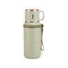 Φορητό παγούρι-θερμός με κούπα - 650ml - 954149 - Green