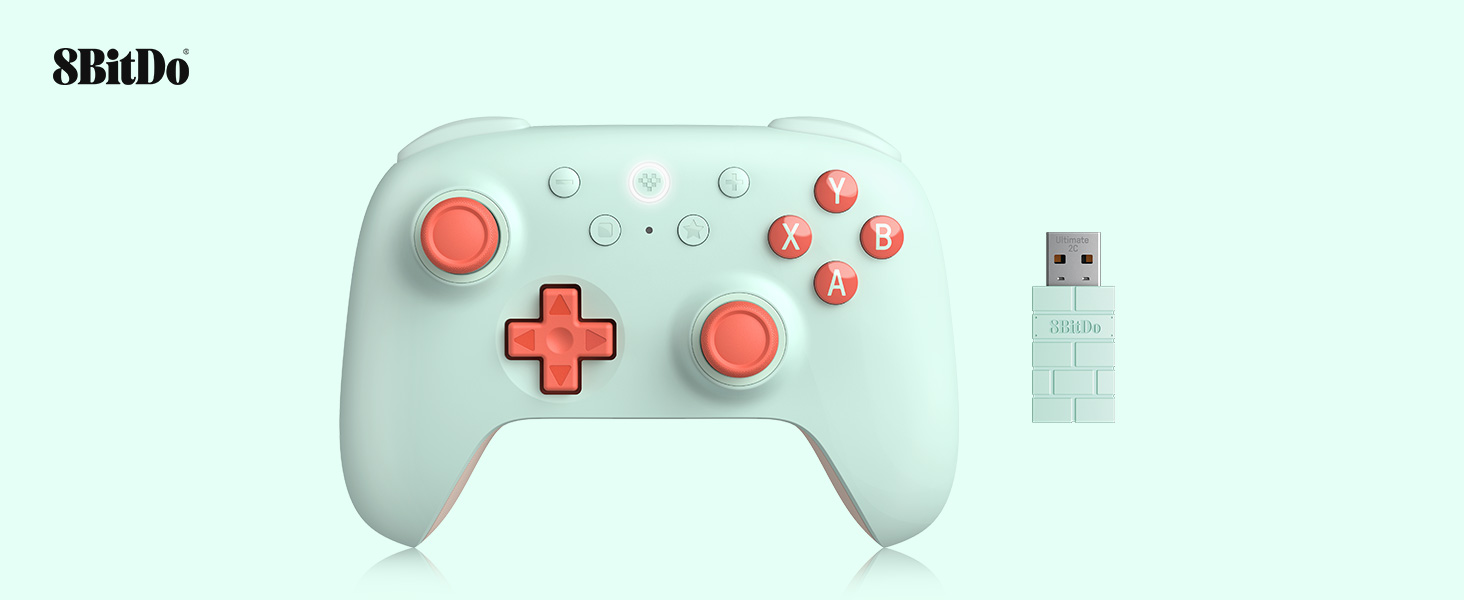 8BitDo Ultimate 2C Wireless Controller για Windows/Android (1000Hz/Hall Effect Μοχλοί & Triggers/Προγραμματιζόμενα Πλήκτρα) - Mint 8BitDo Ultimate 2C Wireless Controller για Windows/Android (1000Hz/Hall Effect Μοχλοί & Triggers/Προγραμματιζόμενα Πλήκτρα) - Mint