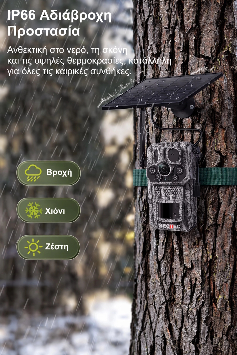 Sectec ST-HC808 Κάμερα 12MP Version με Live Video, GPS και Ηλιακό Πάνελ για Αγρότες και Μελισσοκόμους (IP66) Sectec ST-HC808 Κάμερα 12MP Version με Live Video, GPS και Ηλιακό Πάνελ για Αγρότες και Μελισσοκόμους (IP66)