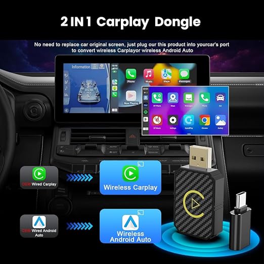 Alternative view of Ασύρματος αντάπτορας για CarPlay και Android Auto - Wifi/Bluetooth - 115222