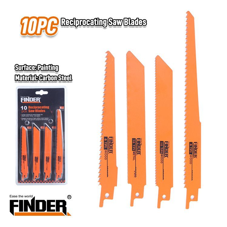 Alternative view of Σετ ανταλλακτικές λεπίδες σπαθόσεγας - 10pcs - Finder - 191572