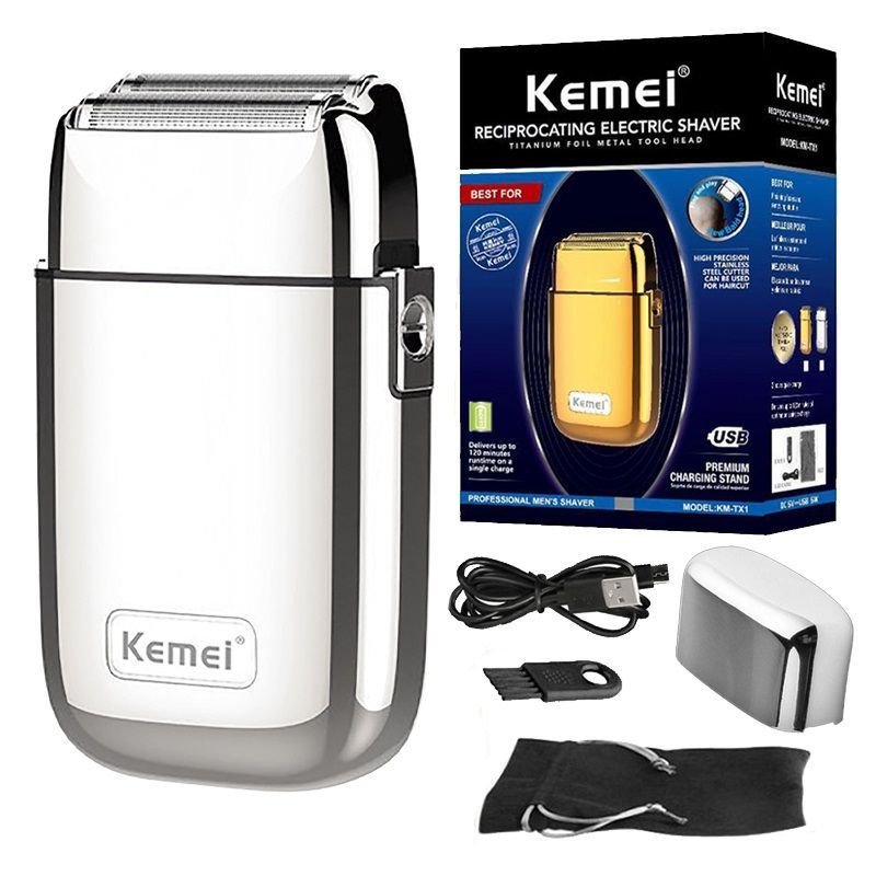 Alternative view of Ξυριστική μηχανή - Shaver - KM-TX1 - Kemei - Silver