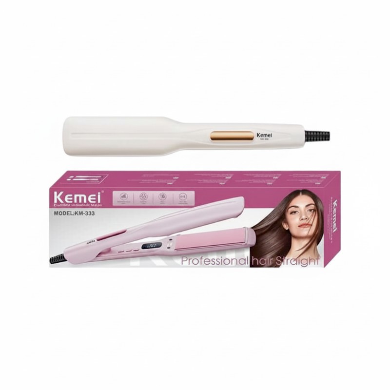Ισιωτική μαλλιών - KM-333 - Kemei - White/Gold
