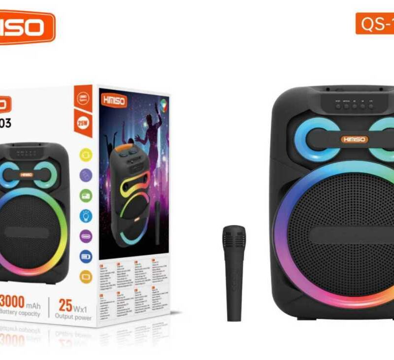 Φορητό ηχείο subwoofer με μικρόφωνο Karaoke - QS-12203 - 814444 - Image 2