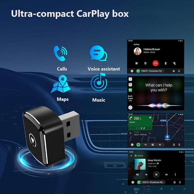 Alternative view of Ασύρματος αντάπτορας για CarPlay και Android Auto - Wifi/Bluetooth - MS-07 - 565658