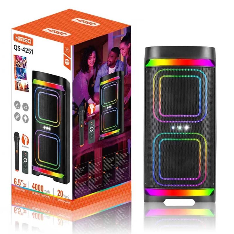 Φορητό ηχείο subwoofer με μικρόφωνο Karaoke - QS-4251 - 260943 - Image 2