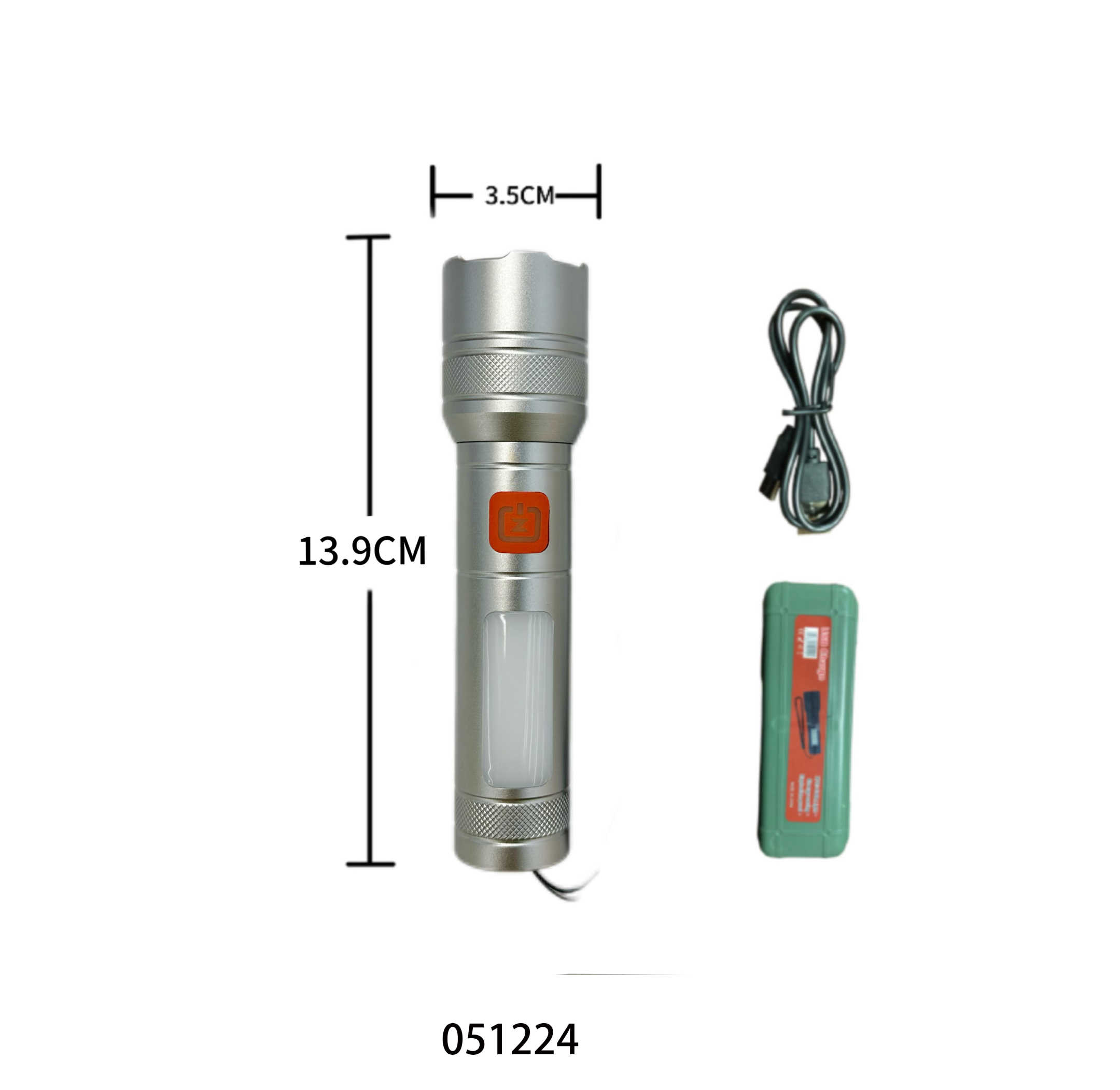 Επαναφορτιζόμενος φακός LED - HP-350T - 051224 Επαναφορτιζόμενος φακός LED - HP-350T - 051224 - Image 3