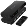 Lemorele G99 HDMI Switch 3-σε-1 με Τηλεχειριστήριο (4K@30Hz/HDMI 2.0/USB-C Τροφοδοσία) Black